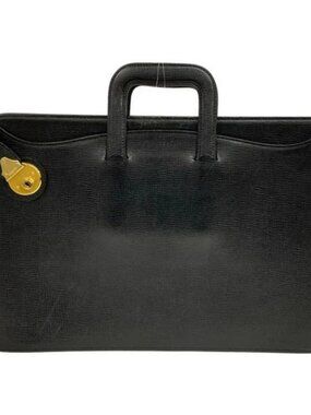 Burberry's - Black Leather Business Bag